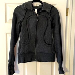Lululemon Athletics Zip Up Hoodie - Dark Grey Size 4